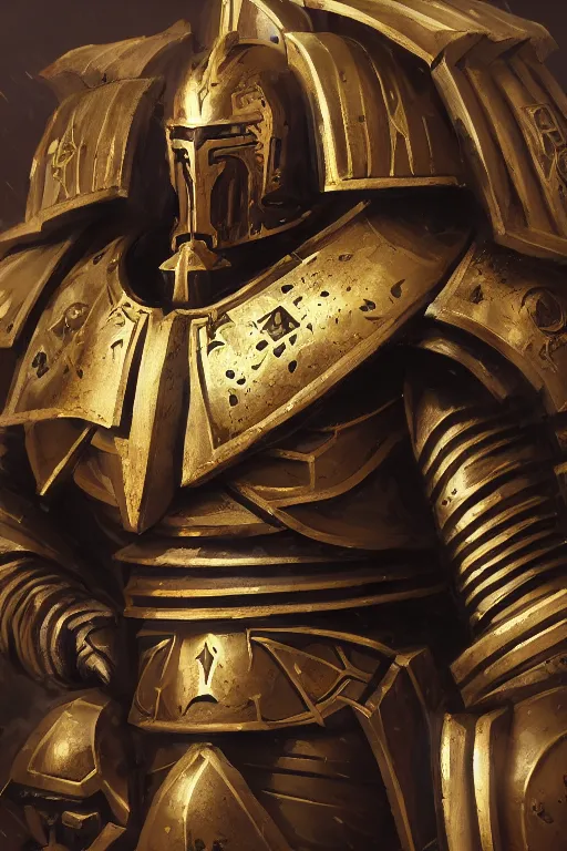 Image similar to armor portrait heros warhammer 4 0 k horus heresy fanart - the primarchs emperor by johannes helgeson animated with vfx concept artist & illustrator global illumination ray tracing hdr fanart arstation zbrush central hardmesh 8 k octane renderer comics stylized