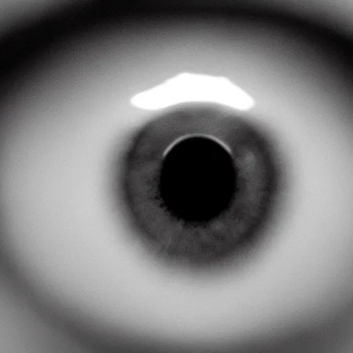 Image similar to close up shot of pupil eye where we can see a ghost in the eye