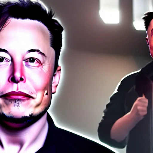 Image similar to elon musk with very long tusks growing out of his cheeks 8 k ultra realistic, award winning, unreal engine 5, masterpiece, atmosphere glow, hyperrealistic, focused, extreme details, cinematic