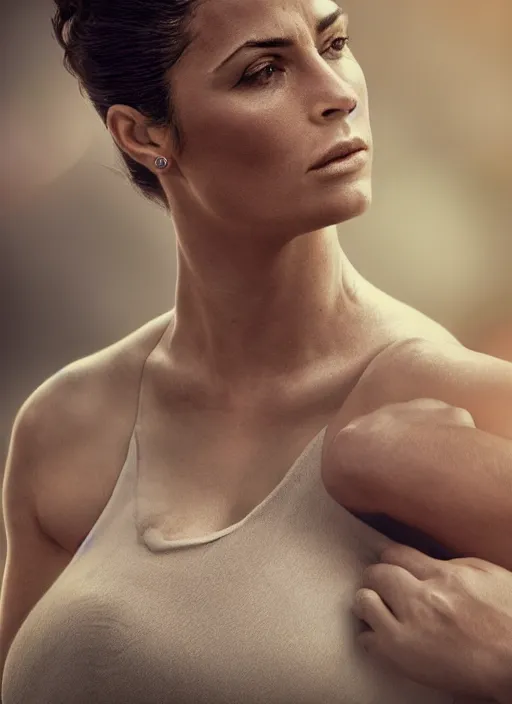 Image similar to cinematic photography of pregnant cristiano ronaldo, intricate, elegant, highly detailed, smooth, sharp focus, symmetrical face, fine details, masterpiece, trending on artstation, 4 k hdr 3 5 mm photography