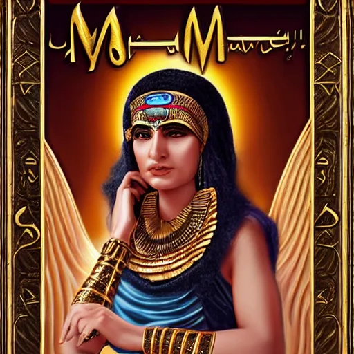 Image similar to a detailed fantasy character portrait of om kalthoum as egyptian goddess of music by lauri blank, artgerm, evelyn de morgan, 8K, 50mm lens