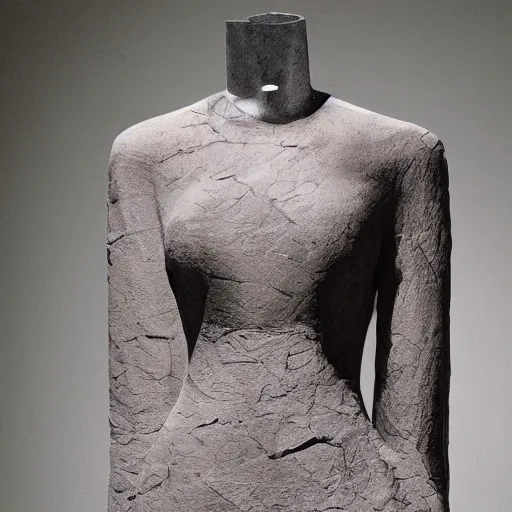 Image similar to a dress made of stone