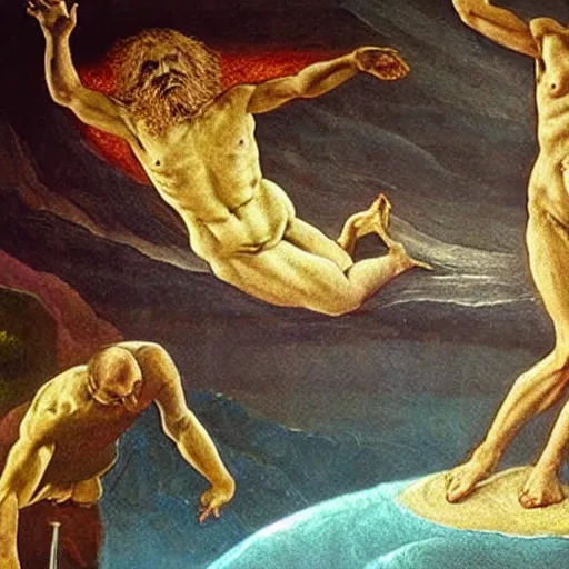 Prompt: genesis, the creation of the world, richly detailed realistic