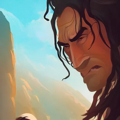 Image similar to face icon stylized minimalist the lord of the rings : the fellowship of the ring 2 0 0 1, loftis, cory behance hd by jesper ejsing, by rhads, makoto shinkai and lois van baarle, ilya kuvshinov, rossdraws global illumination