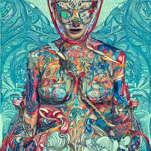 Image similar to gta : dubai, by james jean