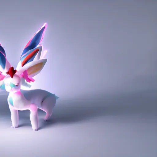 Prompt: real life pokemon sylveon, sylveon, cute, fluffy, ultra realistic, cinematic lighting, high resolution photo