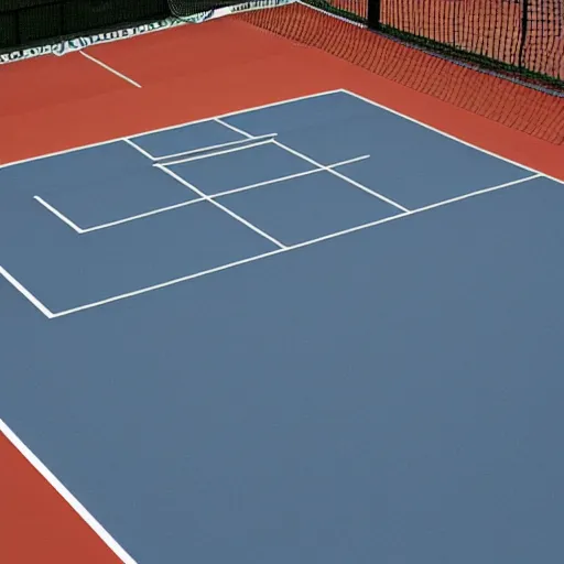 Image similar to a tenis court in the moon