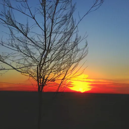 Image similar to sunset shadows in shape of bird