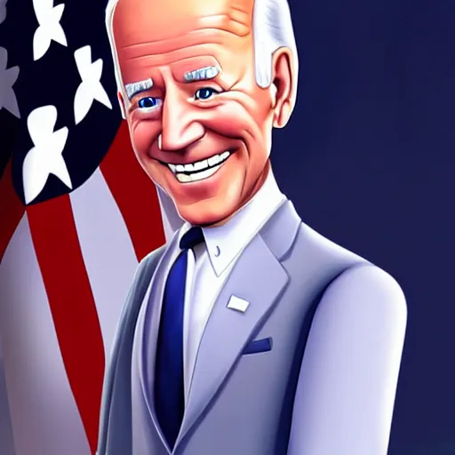 Image similar to joe biden charicature by disney pixar