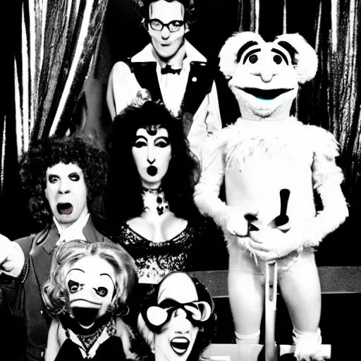 Prompt: rocky horror picture show with muppets