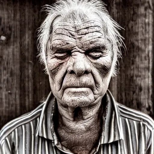 Prompt: photo of an afrikaans oom by hr giger