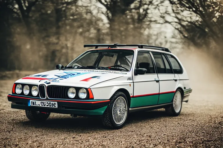 Prompt: 1855 Lancia Delta Integrale BMW M1 estate wagon, XF IQ4, 150MP, 50mm, F1.4, ISO 200, 1/160s, natural light, Adobe Photoshop, Adobe Lightroom, photolab, Affinity Photo, PhotoDirector 365