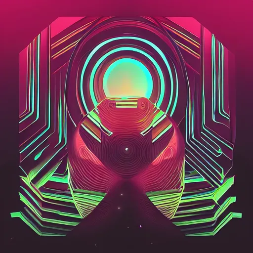 Image similar to futuristic beautiful album cover design by pi - slices and kidmograph, beautiful digital illustration