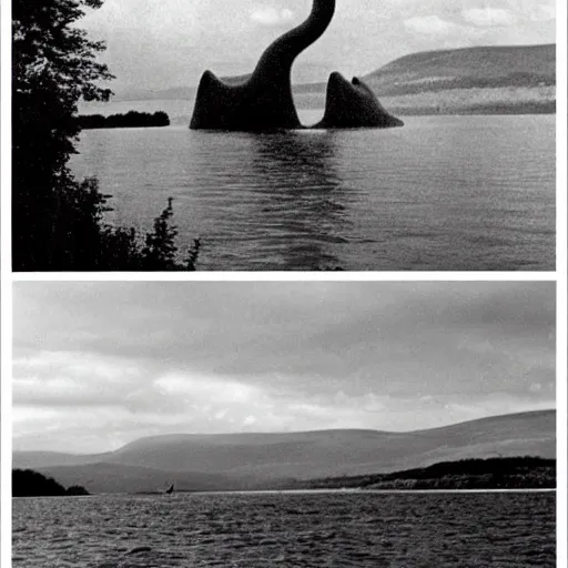 Prompt: that evening there was a crazy story on the news. the loch ness monster - - nessie herself - - had been sighted in scotland. she was more than a hundred feet tall. there wasn't even enough water in the lake to cover her. scientists were wondering why they'd never noticed her before. weird.