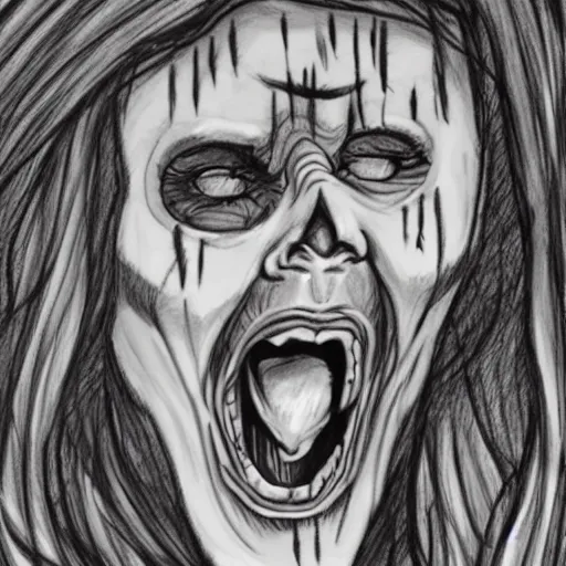 Dark Scared Face ← a people Speedpaint drawing by Balisong - Queeky - draw  & paint