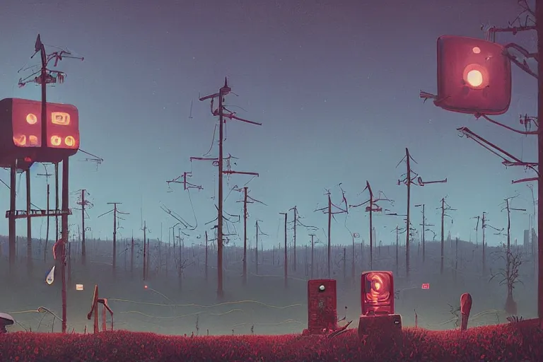 Image similar to Ben Howard by Simon Stålenhag resimlerinde