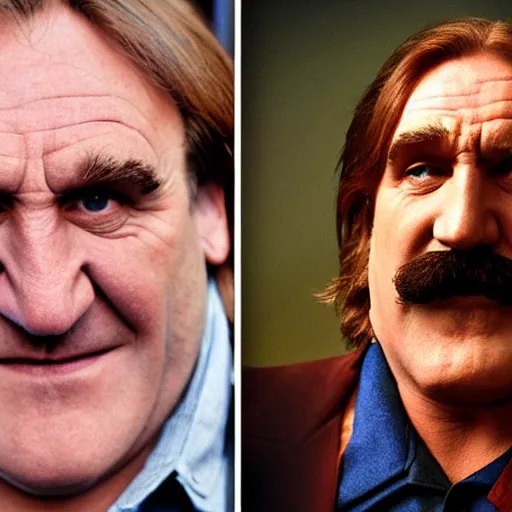 Image similar to Gérard Depardieu as Mario