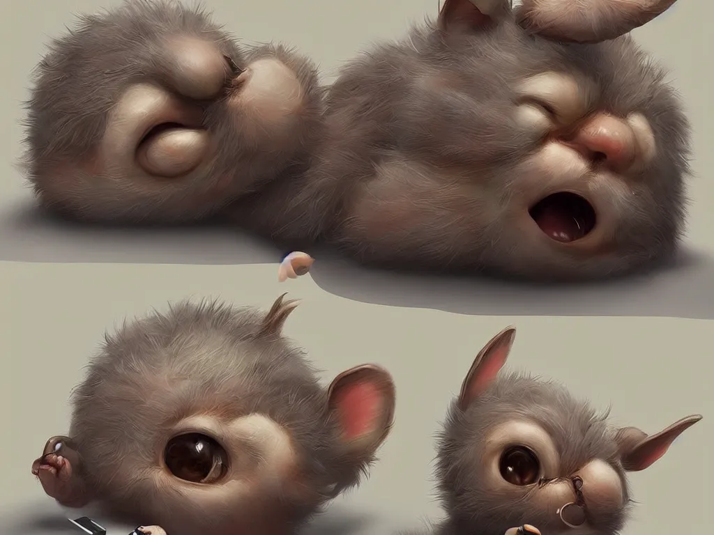 Image similar to 🥰🤣, cute, found on artstation, hyperrealistic digital art, hilarious, light - hearted, highly detailed, funny, hahahaha