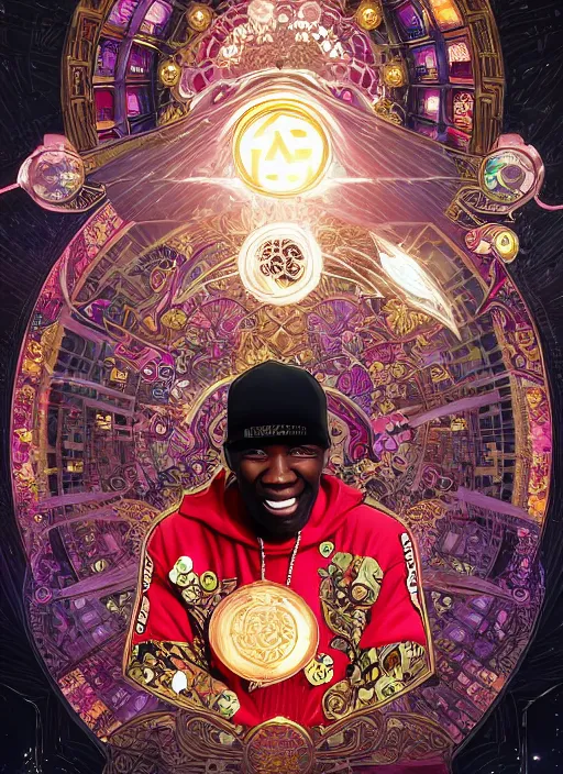 Prompt: grand master flash smiling surrounded by starlight, moon behind, chinese fantasy, intricate complexity, elegant, hyper detailed, scattered diffusion, ultra definition, photoreal, artstation, unreal engine rendered, concept art, smooth, sharp focus, illustration, art by artgerm and pendleton ward and alphonse mucha and garis edelweiss