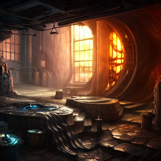 Image similar to beautiful digital fantasy illustration of the forge of worlds, high detail texture, unreal engine, 8k, intense, Photographic quality, ultra hyper realistic quality, 8k definiton, hyper-realistic, cinematic, cinematic lighting