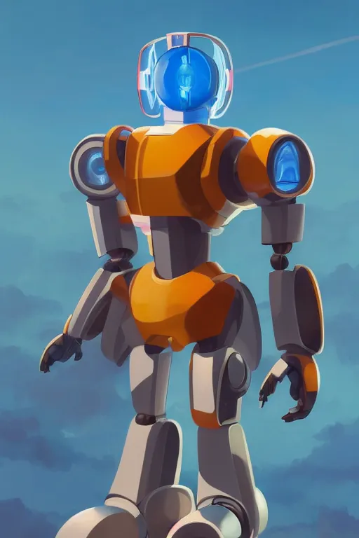 Image similar to metabots medabots medarotto medarot robot minimalist comics, behance hd by jesper ejsing, by rhads, makoto shinkai and lois van baarle, ilya kuvshinov, rossdraws global illumination ray tracing hdr radiating a glowing aura