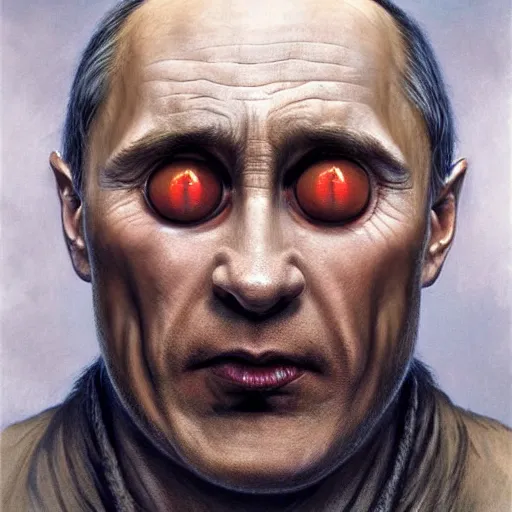 prompthunt: vladimir putin blobfish, blobfish putin hybrid, putin face,  vladimir putin anthropomorphic transformation, macabre, horror, by donato  giancola and greg rutkowski and wayne barlow and zdzisław beksinski,  realistic face, visible face, digital