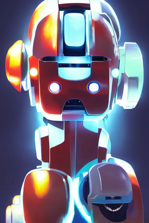 Image similar to metabots medabots medarotto medarot robot minimalist comics helmet mask neon cybereye, behance hd by jesper ejsing, by rhads, makoto shinkai and lois van baarle, ilya kuvshinov, rossdraws global illumination ray tracing hdr radiating a glowing aura