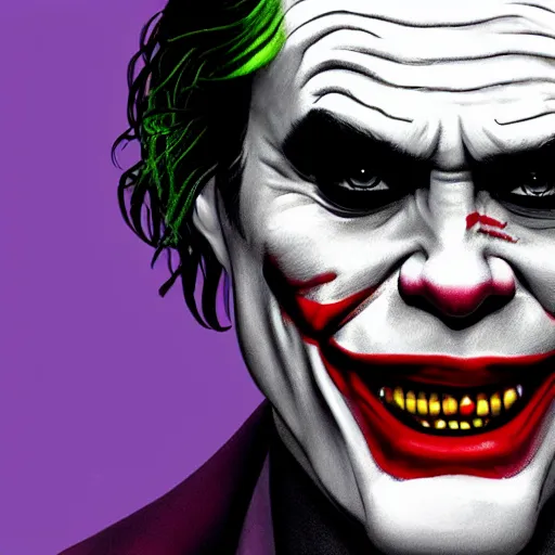 Image similar to jim carrey as the joker