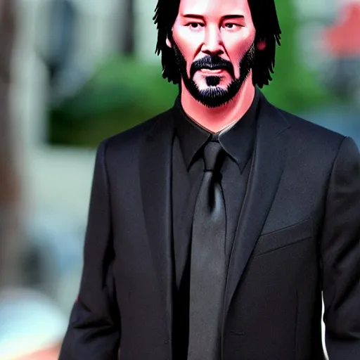 Image similar to keanu reeves bobblehead realistic