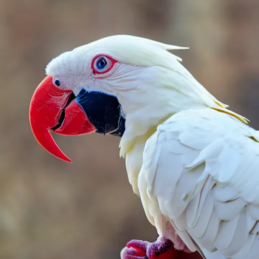 Image similar to albino macaw parrot