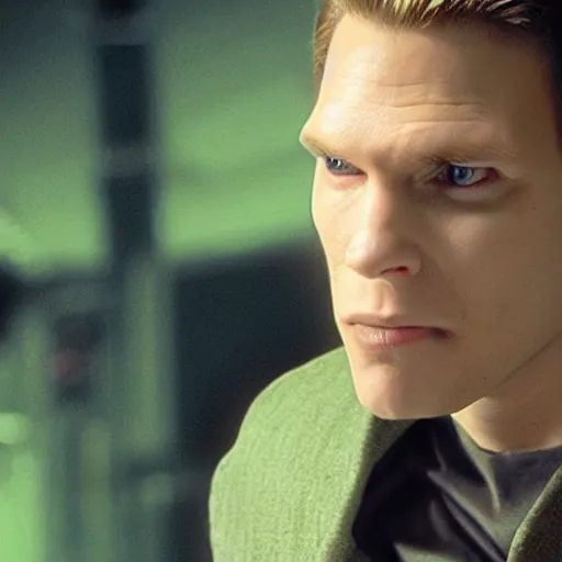 Prompt: Live Action Still of Jerma in The Matrix, real life, hyperrealistic, ultra realistic, realistic, highly detailed, epic, HD quality, 8k resolution, body and headshot, film still