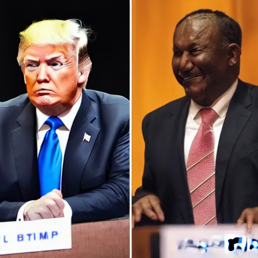 Image similar to donald trump with black skin