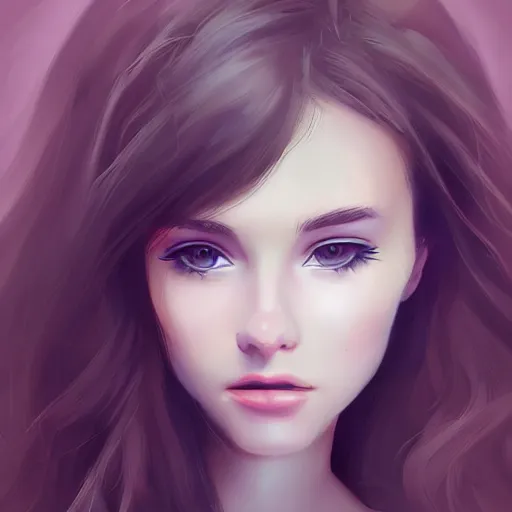 Image similar to beautiful girl, digital art, trending on artstation