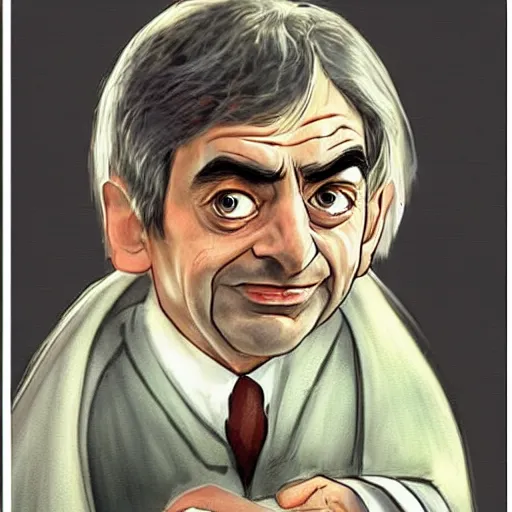 Mr Bean as one of the members of the fellowship of the