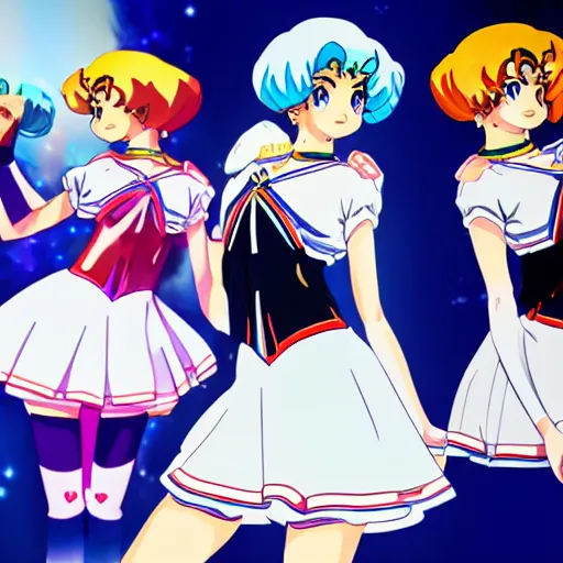 Image similar to rei ayanami as sailor moon