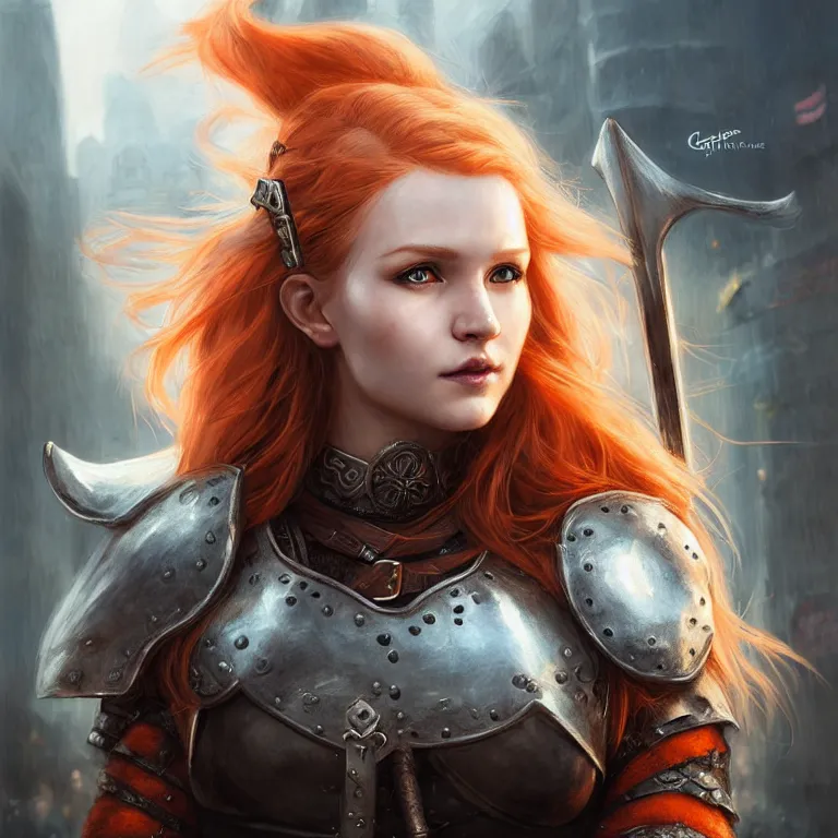 redhead viking art