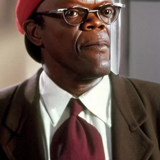 Prompt: Samuel L. Jackson as Mr. Bean