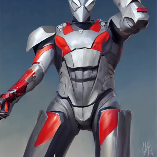 Image similar to greg manchess portrait painting of armored spiderman ultraman grey fox from metal gear cyborg gay japanese - american hybrid as overwatch character, medium shot, asymmetrical, profile picture, organic painting, sunny day, matte painting, bold shapes, hard edges, street art, trending on artstation, by huang guangjian and ail elvgren and sachin teng