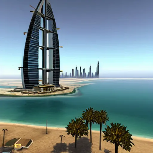 Image similar to gta : dubai, calming