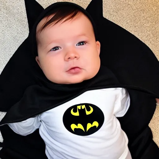 Image similar to baby batman