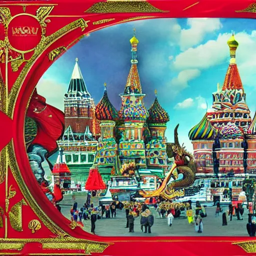 Image similar to fantasy_artwork_hyper_detailed_very_very_very_very_very_very_very_very_very_very_very_very_very_very_very_very_very of Dragon on the Red square, Moscow,