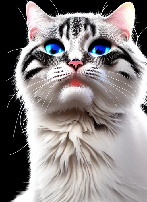 Prompt: 8 k uhd a fractal cat