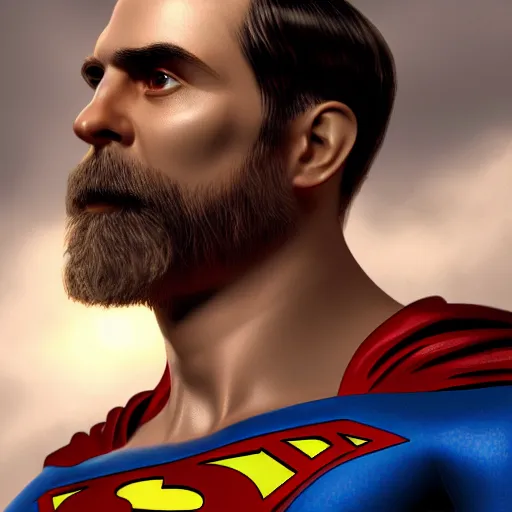 Image similar to Alfred Nobel as Superman, 4k, artstation, cgsociety, award-winning, masterpiece, stunning, beautiful, glorious, powerful, fantasy art