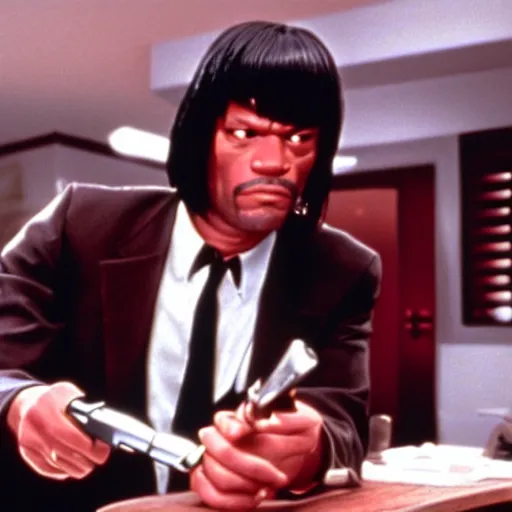 Image similar to a screenshot from pulp fiction