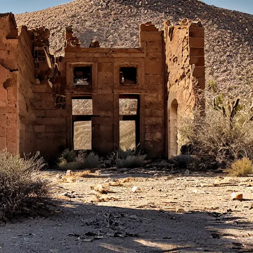 Image similar to Abandoned desert oasis ruins