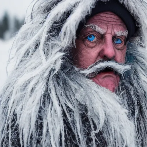 Prompt: portrait photo still of real life cold miser, 8 k, 8 5 mm f 1. 8