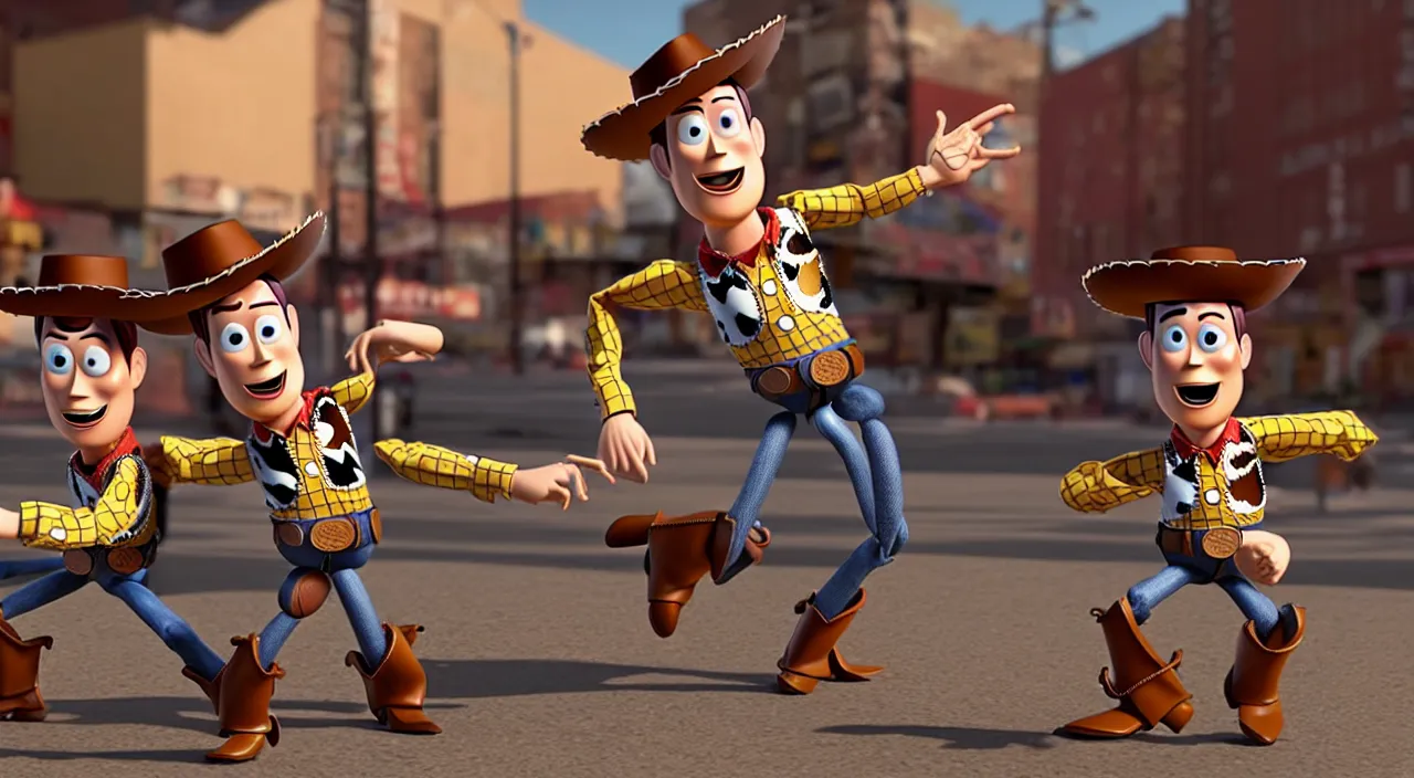 Prompt: Woody from Toy Story fighting his opponent in Fight Club. Cinematic, Award winning, ultra high resolution, intricate details, rendered with unreal engine, UHD 8K