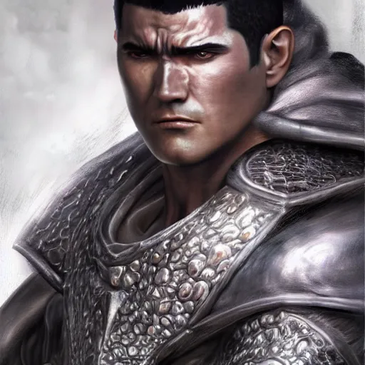 Prompt: photoshop photo edited by expert painting photorealistic shockingly amazing portrait of guts from berserk ,extremely detailed, made by wlop and maxwell boas