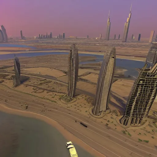 Image similar to gta : dubai, calming