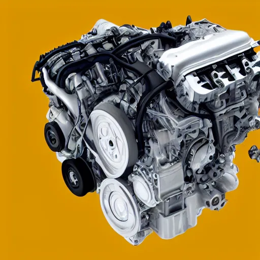 Image similar to Anatomy of an Volvo D5 engine, readable anatomy of an Volvo D5 engine, Readable drawing, Realism, clear image,